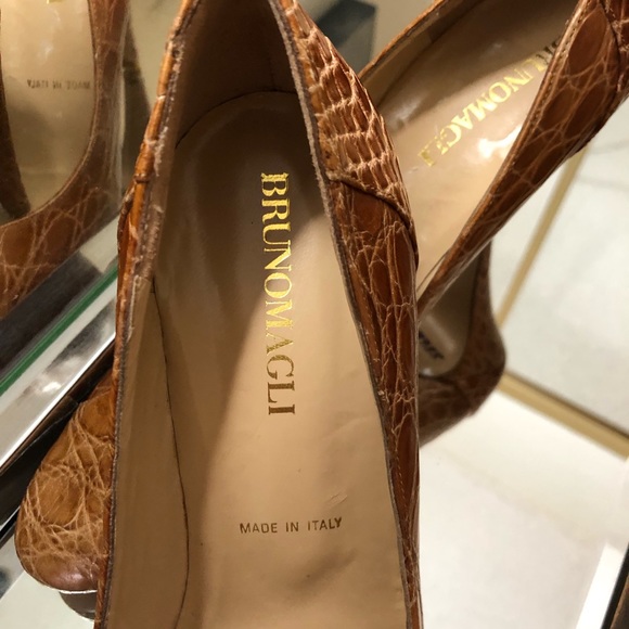 BRUNO MAGLI leather snake skin like shoe - Picture 3 of 4